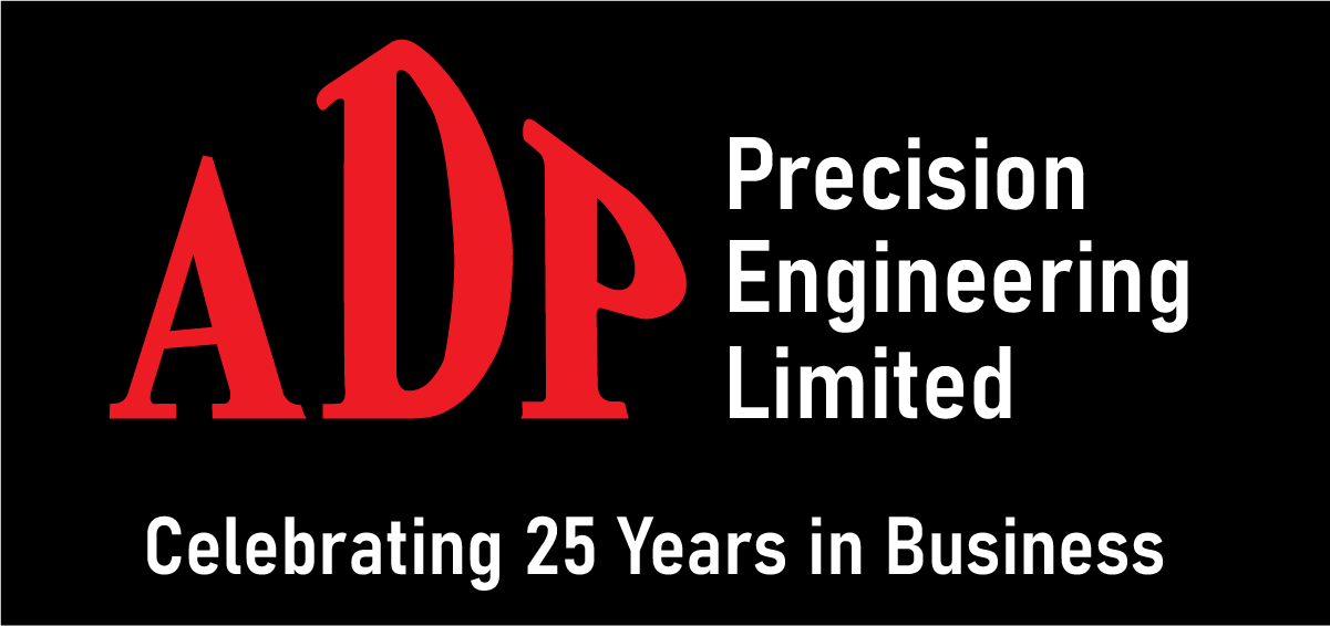 Logo - Text reads: ADP Pecision Engineering Limited Celebrating 25 years in Business